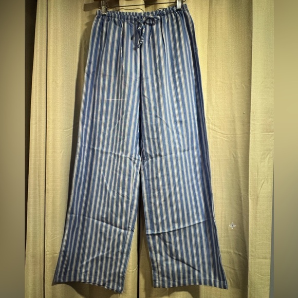 No Boundaries Pants - NWOT No Boundaries Viral Blue Striped Wide Leg Pants